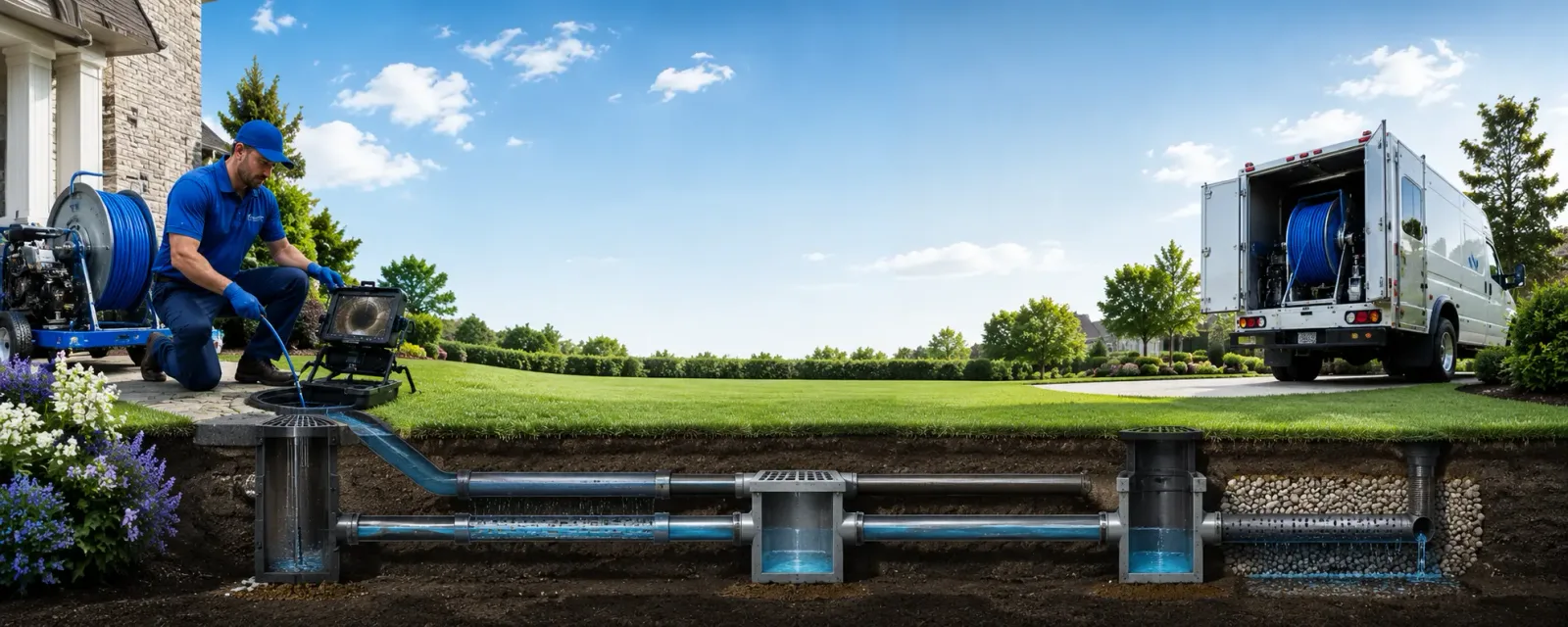 Outdoor drain cleaning information for Byrnedale, PA